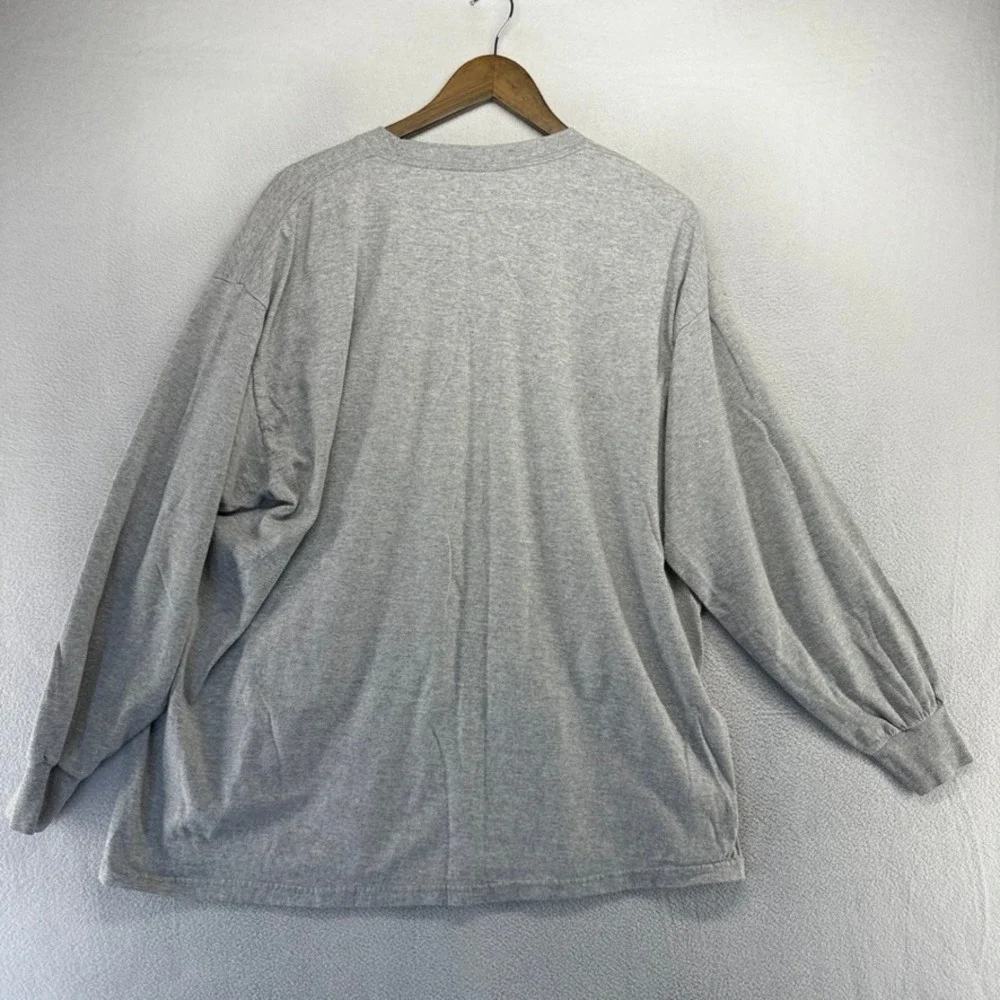 Vintage Detroit Lions Shirt men's 2XL Gray Spellout Graphic Retro Throwback Logo